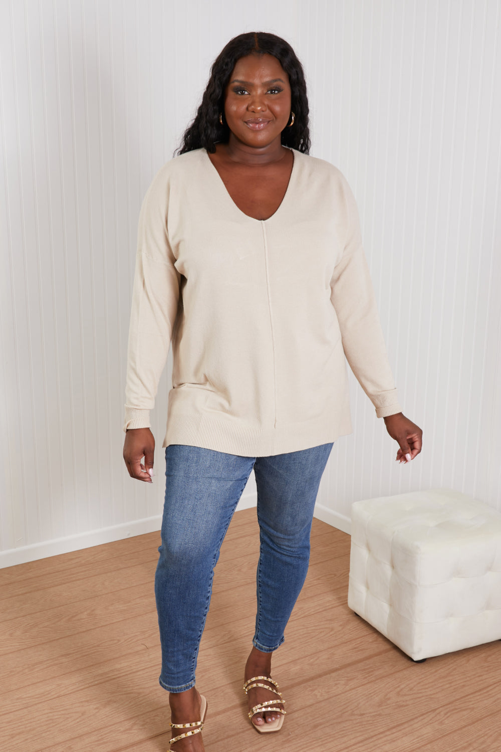 Center Seam Tunic Sweater