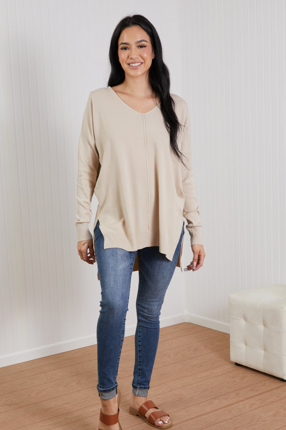 Center Seam Tunic Sweater