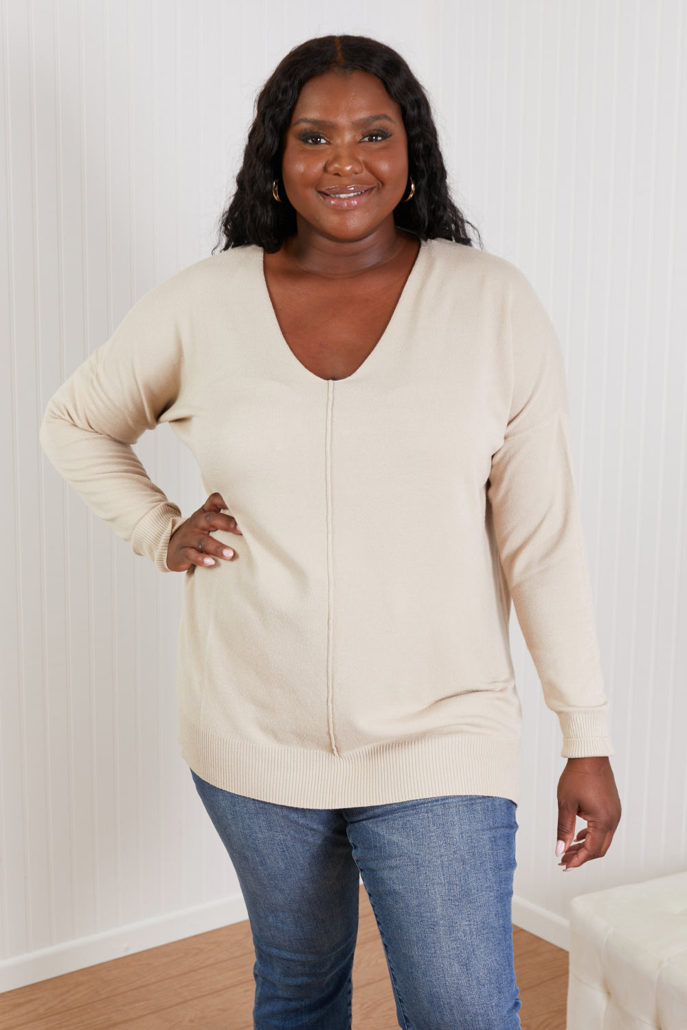 Center Seam Tunic Sweater