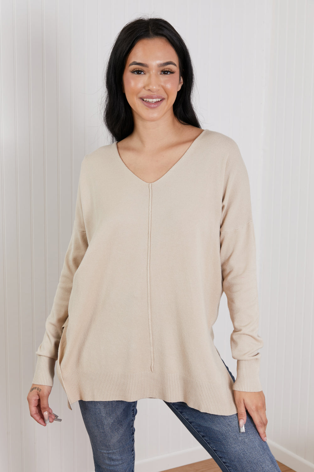 Center Seam Tunic Sweater